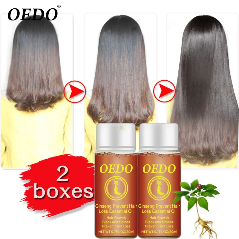 Ginseng Hair Growth Essence Anti Hair Loss Liquid 20ML Fast Restoration Dense Hair Growth Serum Powerful Repair Hair Root