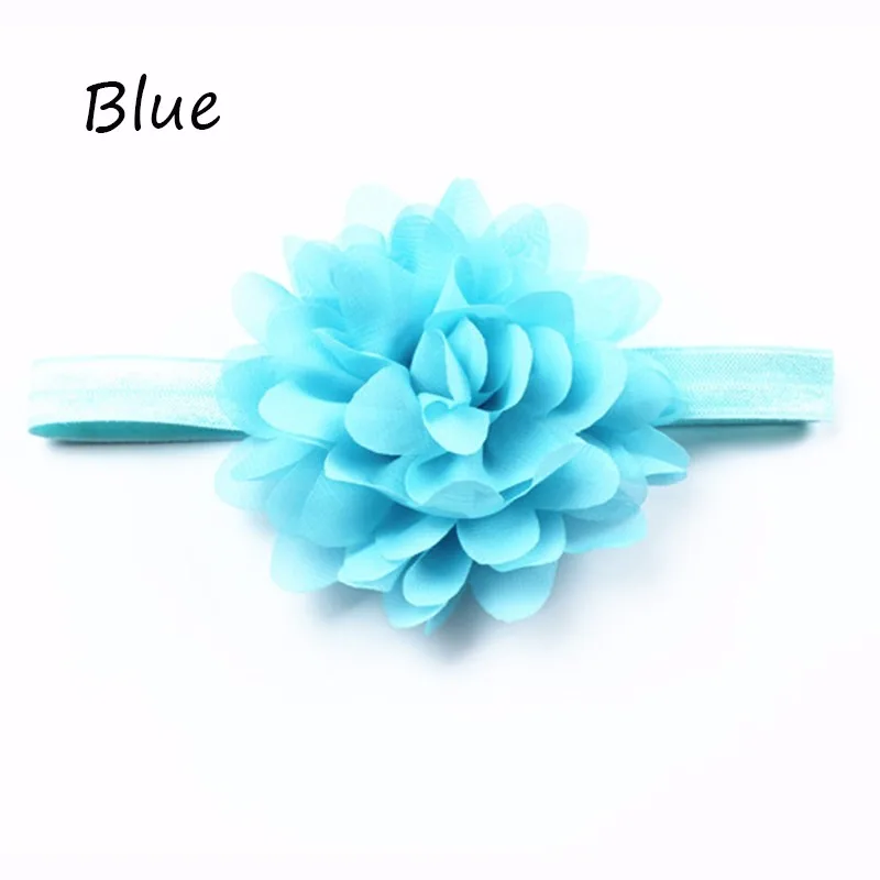 Fashion Girls Headbands Chiffon Kids Hairband Flower Infant Headwear Photography Props 8 Colors Hair Accesories Free Shipping (8)