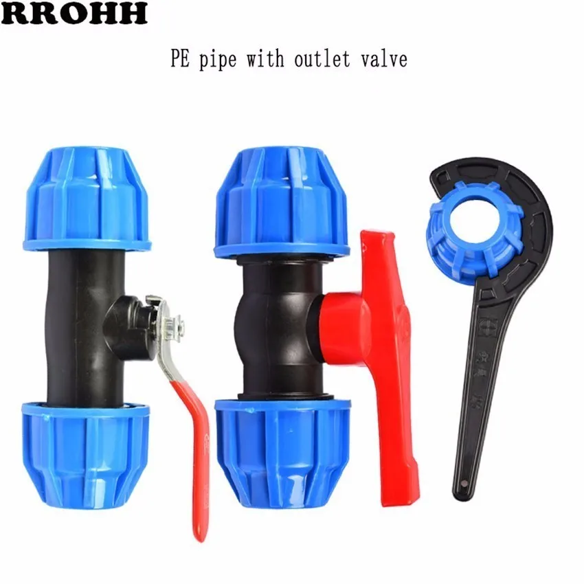 

High-pressure Pe Pipe Fittings Quick-opening Valve Water Pipe Switch Quick-connect Fittings Ball Valve 4 Points 6 To 1 Inch