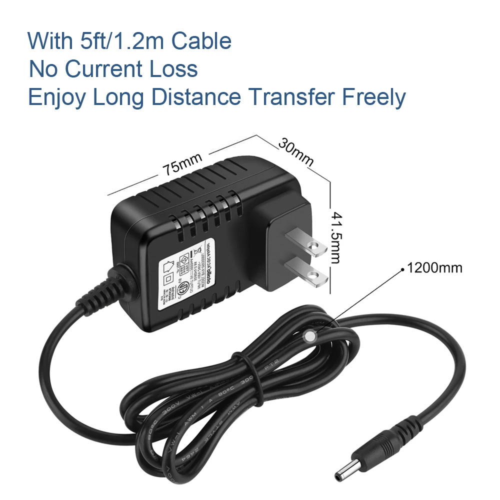 Atolla нам Стандартный адаптер внешнего Питание 15 Вт(5 V/3A) AC/DC адаптер для usb-хаб, 3,5x1,35 мм штекер центр положительный