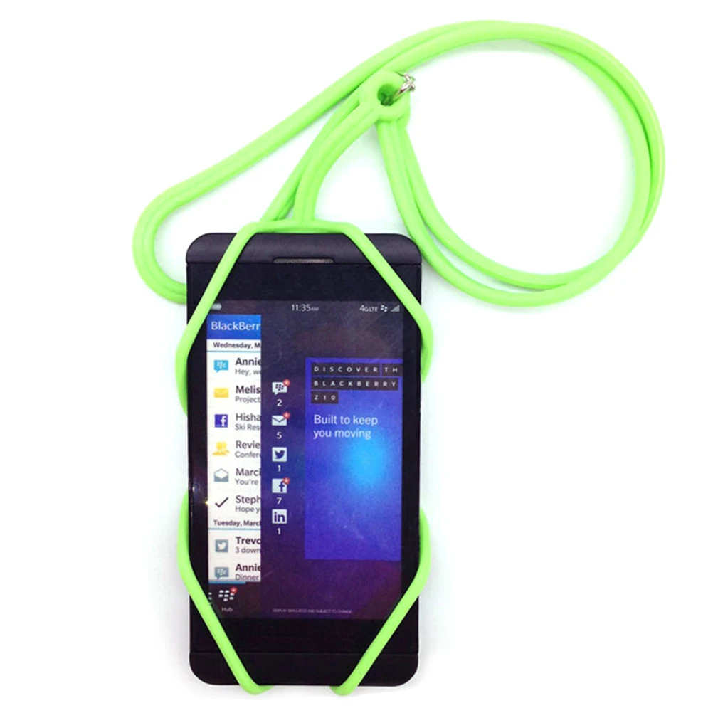 JINHF универсальный силиконовый для мобильных телефонов ремешок держатель чехол для телефона шейный ремень ожерелье слинг для смартфона