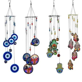 

Wind Chimes Garden Outdoor Kids Room Decoration Alloy Iron Piece Wind Chime Hanging carillon jardin vent