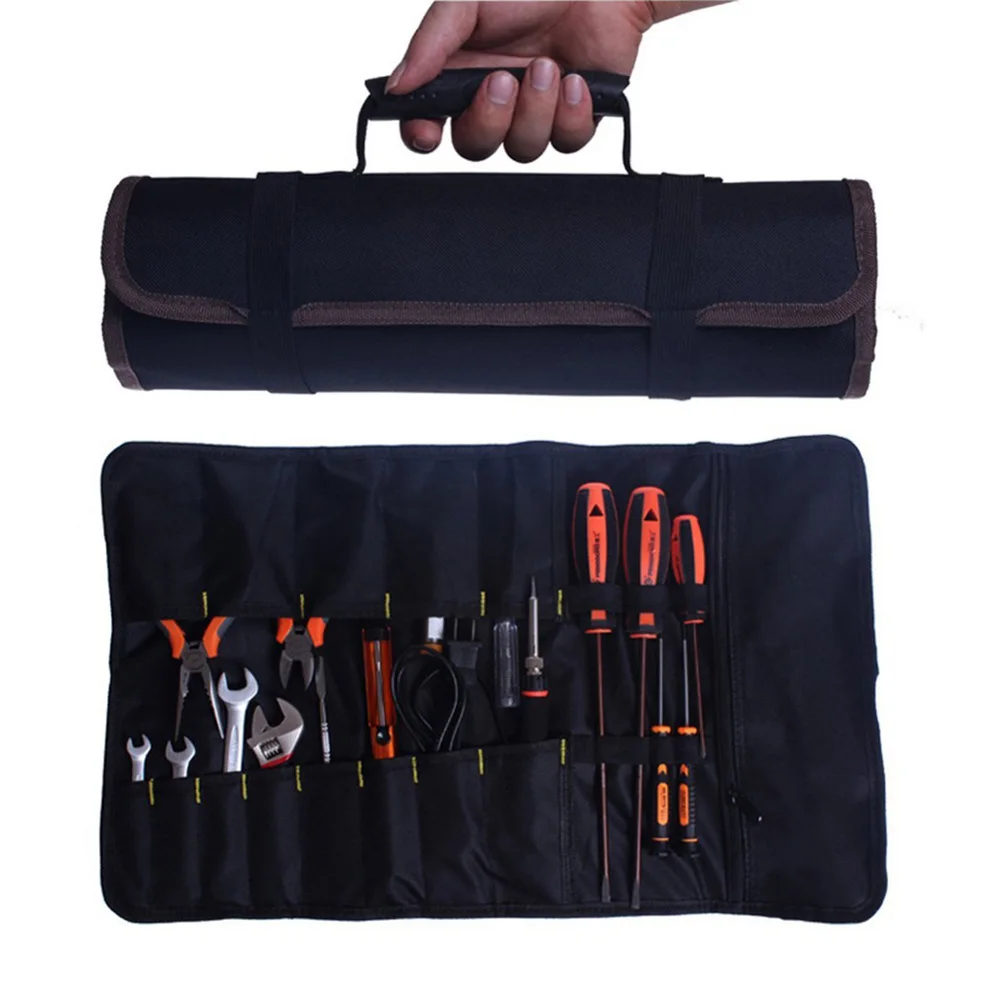 Multifunction Tool Bag Chisel Roll Bags Case Practical Carrying Handles Oxford cloth Tools Packaging bag Organizer For hand Tool