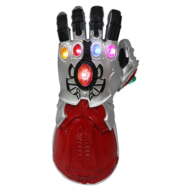 Мстители, эндгейм, супергерой, Железный человек, перчатки, Tony Stark Thanos, бесконечность, камень, светодиодный свет, косплей, перчатки, броня, ПВХ, ручная перчатка