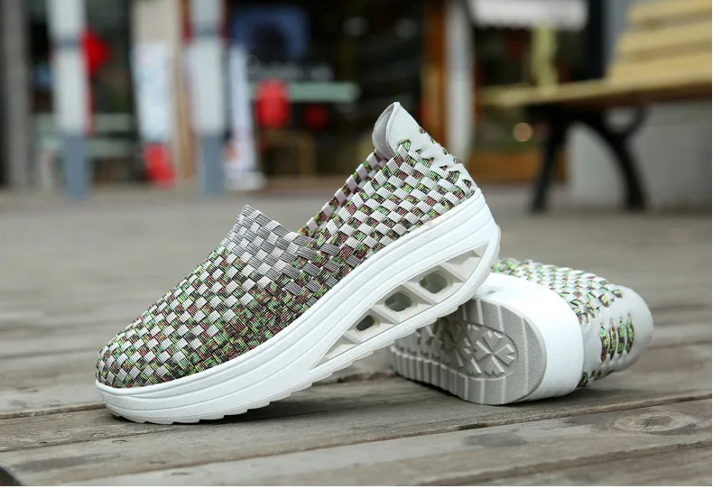 2019 Spring women casual shoes women wove platform shoes ladies fashion slip on sneakers shoes breathable walking shoes (13)