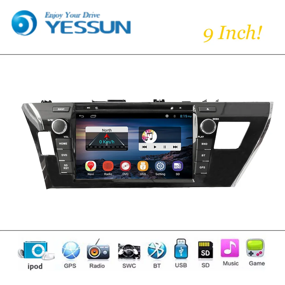 Clearance Car DVD Player Wince System For Toyota Corolla 2014 RHD Car Radio Stereo GPS Navigation Multimedia Audio Video 4