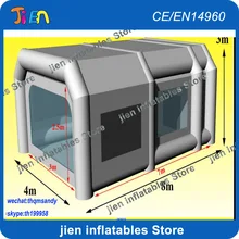 Воздуха к двери, 8x4x3 mH мобильный Автоматическая надувные красильной, портативный paint booth