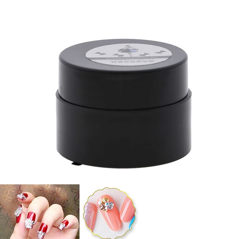 

8ml Professional Super Sticky Transparent UV Gel Nail Polish Glue Crystal Adhesives Clear Gel Nails Crafts Decor Tools New