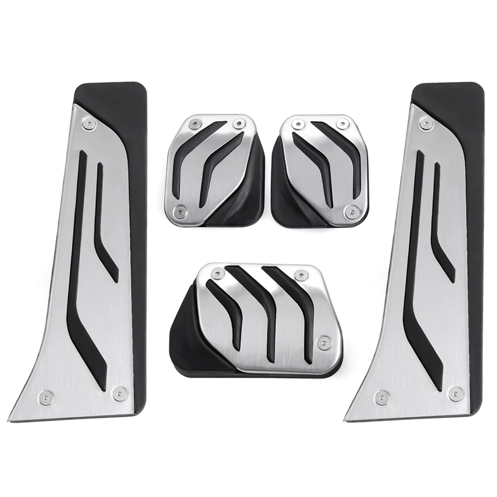 

VCiiC Stainless Steel Car Fuel Coche Brake Pedals Plate For BMW 3 M3 X3 X4 X5 X6 F20 F30 E34 E39 E70 E71 E90 E46 GT3(LHD)