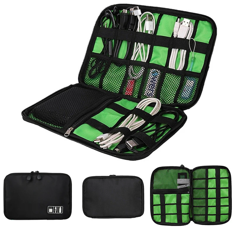 Fashion Storage Organizer Bag Earphone Digital font b Gadget b font Devices font b USB b