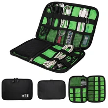 Fashion Storage Organizer Bag Earphone Digital Gadget Devices USB Cable Earphone Pen Travel Insert Portable