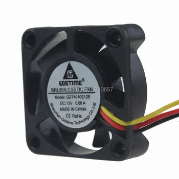 

2PCS LOT Micro 40mm 40 x 40 x 10mm 4010s 3Pin 12V DC Cooling Heatsink Fan
