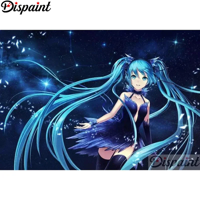 

Dispaint Full Square/Round Drill 5D DIY Diamond Painting "Cartoon girl" 3D Embroidery Cross Stitch Home Decor Gift A12854