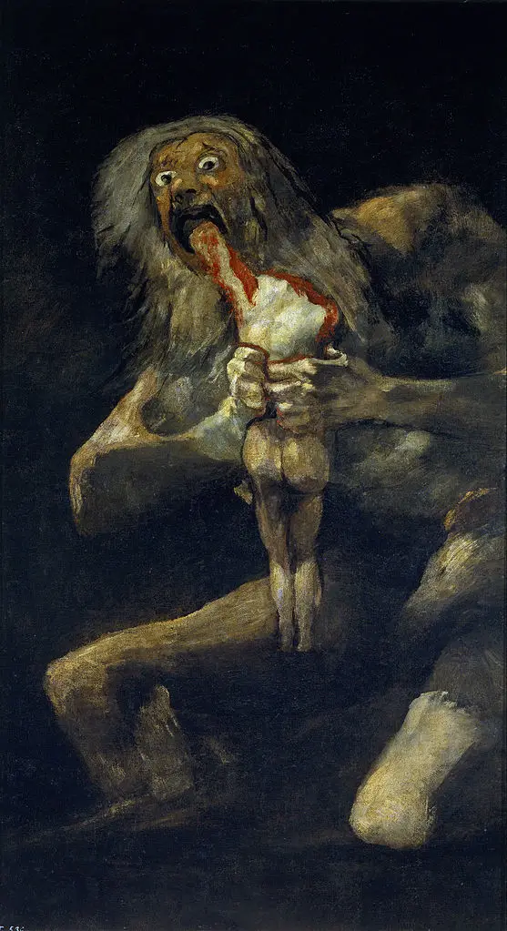 

Wholesale art oil painting -- francisco de goya work replica--36" inch canvas--Saturn Devouring His Son painting on canvas