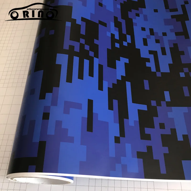 Blue Digital Camouflage Vinyl Film-2