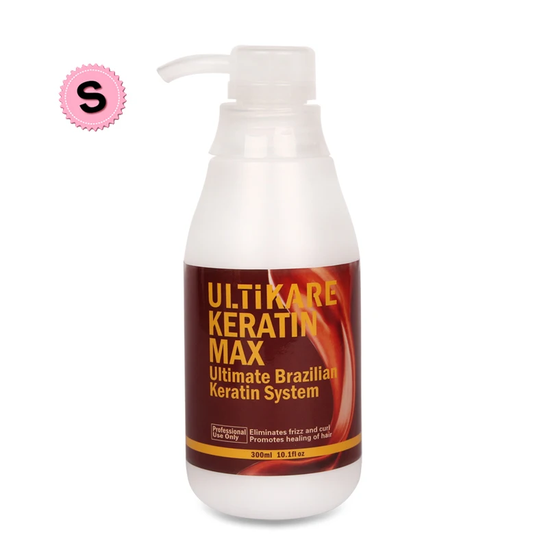 Ultikare Cheaper 300ml Brazilian Chocolate Smell 8% Keratin Treatment Repair Damaged Hair & straighten Hair Free Shipping