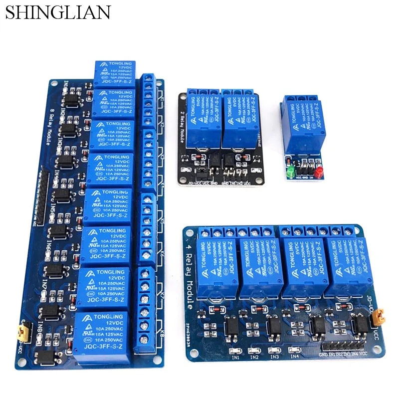 DC 5V//12V//24V Board Relay Module Switch with OPTO Isolation High Low Level Trigger 5V Yosoo Health Gear 8 Channel Relay Module