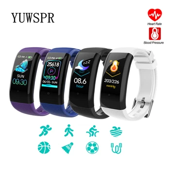 

Smart band fitness tracker Sport Watch Heart Rate Sleep Monitor Blood Pressure Tracker Color Screen Men Women Wristband SL11