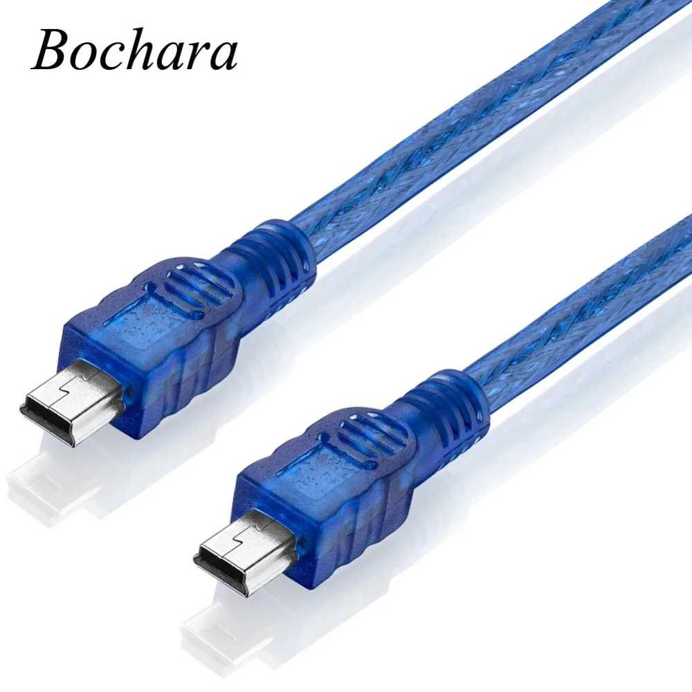 Кабель передачи данных Bochara Mini 5P папа-мини папа M/M двойное экранирование (фольга +
