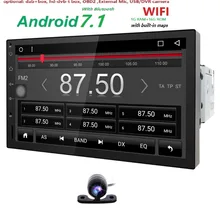 Quadcore 1DIN 7 »7.1 Fit Универсальный Аудиомагнитолы автомобильные стерео Радио GPS ТВ 4 г Wi-Fi DVD автомобильной SWC DVR RDS BT D ТВ dab OBD2 карта