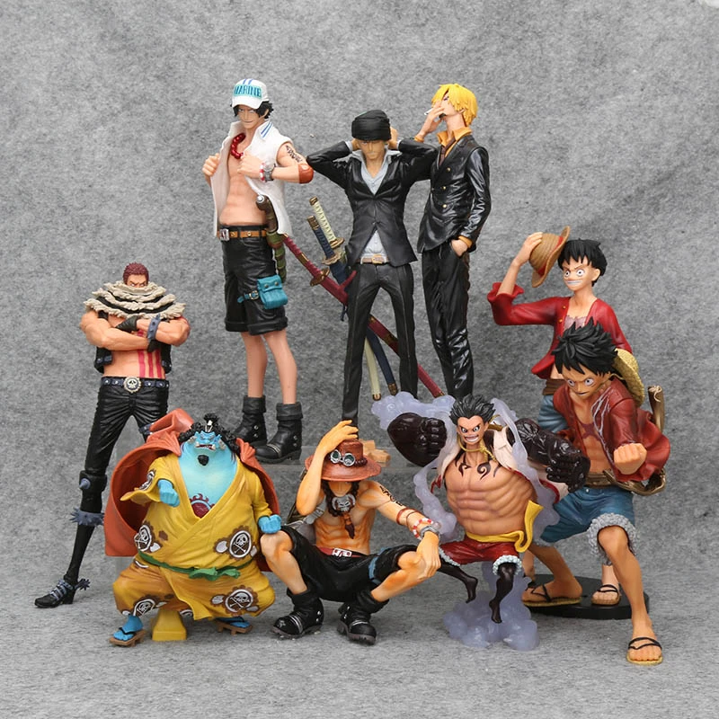 Figurine De Dessin Anime One Piece Monkey D Luffy Le Roi De L Artiste Roronoa Zoro Sanji Ace Brinquedos Koa Jouet De Collection Aliexpress