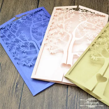 

MR053 Unique love theme party supplies laser cut wedding invitation card