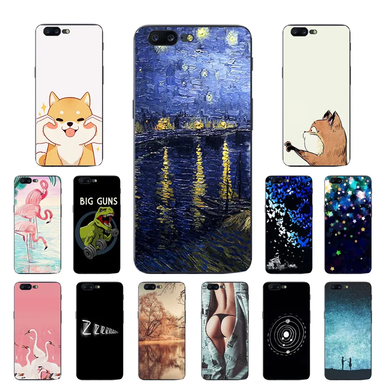 TPU Case for OnePlus 5 Five 1+5 BIG GUN Printing Back Phone Cover Silicon Protection Cases Shells |