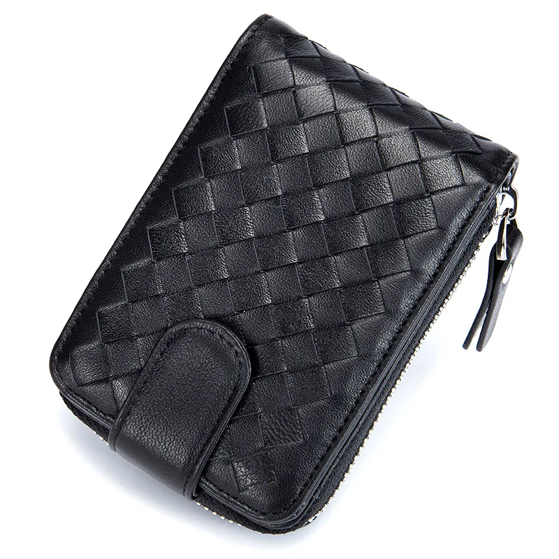 

New Arrivals Top Quality 100% Sheep Skin Card Wallets Guaranteed 2018 Hot Brand Fashion Knitting Style Card Holders On Sales
