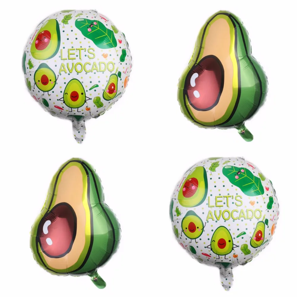 

Avocado Balloons Foil Fruit Globos Birthday Party Decorations Adult Fruit Party Decor Let's Avocado Party Supplies Green Ball