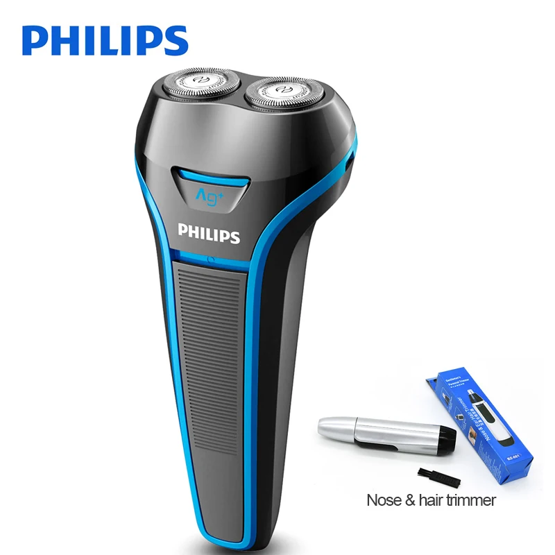 

100% Original Philips Electrice Shaver S116 Rotary Rechargeable For Men's Electric Razor Whole Body Wash With Ni-MH Battery