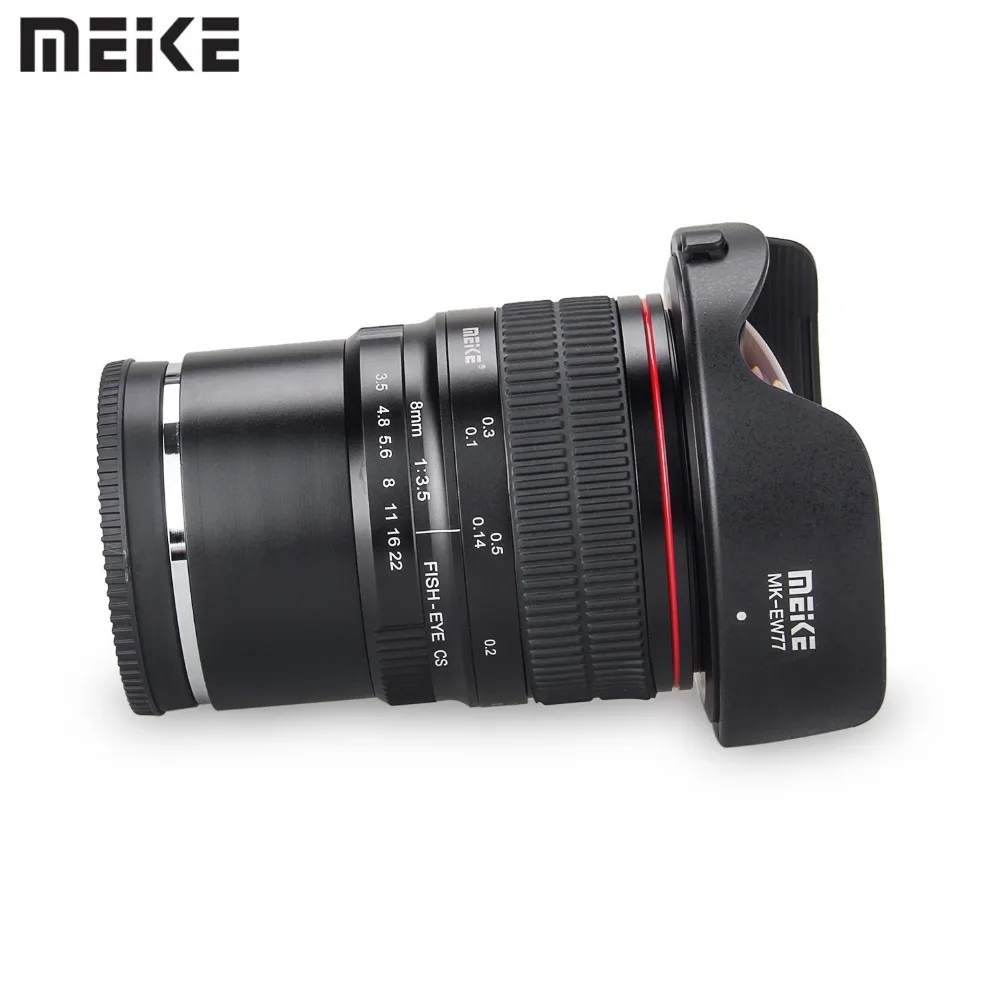 Meike 8 мм f/3 5 широкоугольный объектив рыбий глаз Объективы для камеры Sony A6000 Alpha и Nex