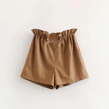 

2020 Fashion European Style Summer New Arrival High Waist Shorts Slim Folding Boardshorts Women 2 Colors Available Free Shippin