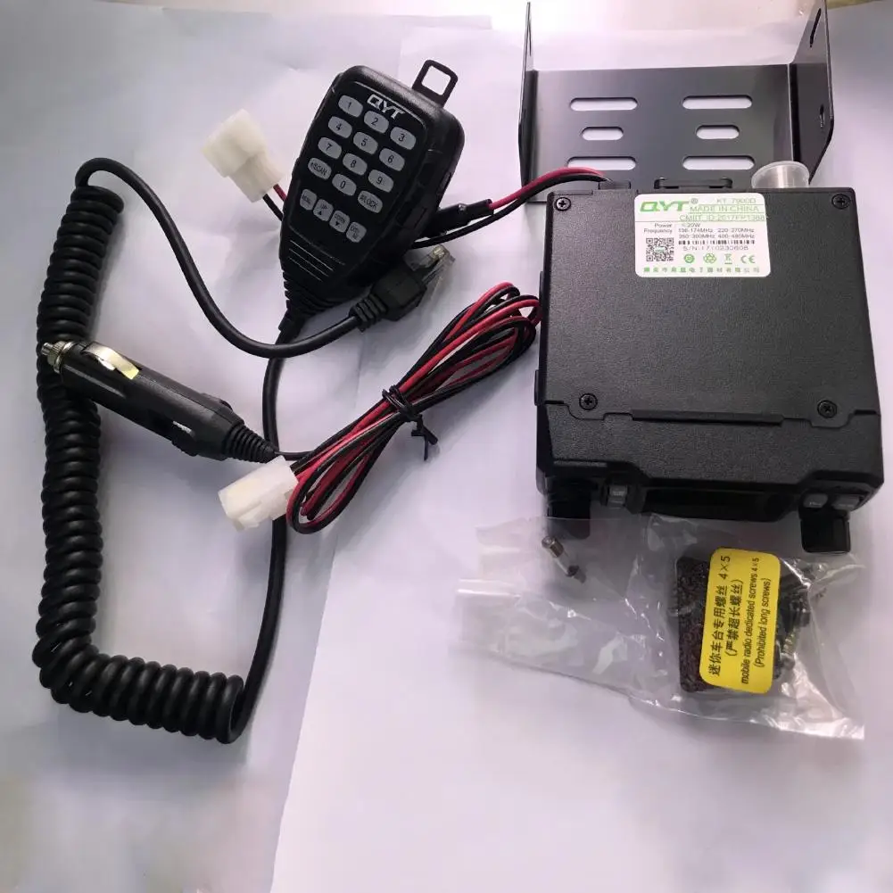 

QYT KT-7900D Mini Mobile Radio 20KM 25W Dual Band VHF/UHF Car Walkie Talkie 136-174mhz 220-260MHz 400-480mhz bj218 Station Trans