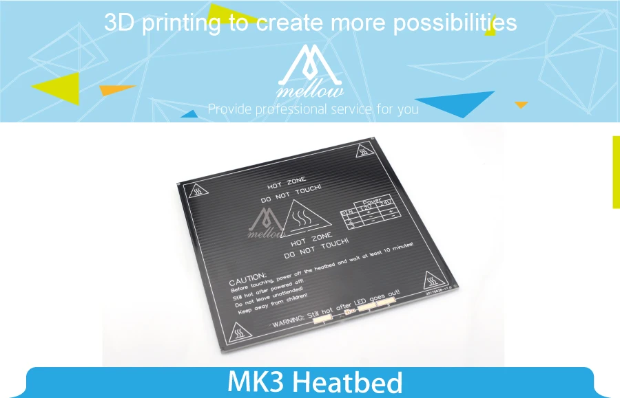 Горячее предложение! Распродажа! RepRap mendel тепловая кровать heatкровать MK3 стандартная алюминиевая пластина 3 мм 3D принтер горячая кровать