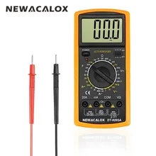 NEWACALOX Repair Tool Digital Multimeter LCD AC DC AMP Automatic Range Multimeter Ammeter Ohmmeter Resistance Capacitance Meter