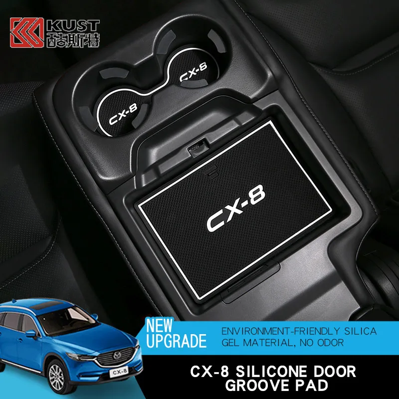 

Suitable for Mazda cx-8 refitted interior door groove pad, silica gel anti-skid pad, groove pad, water cup pad decoration