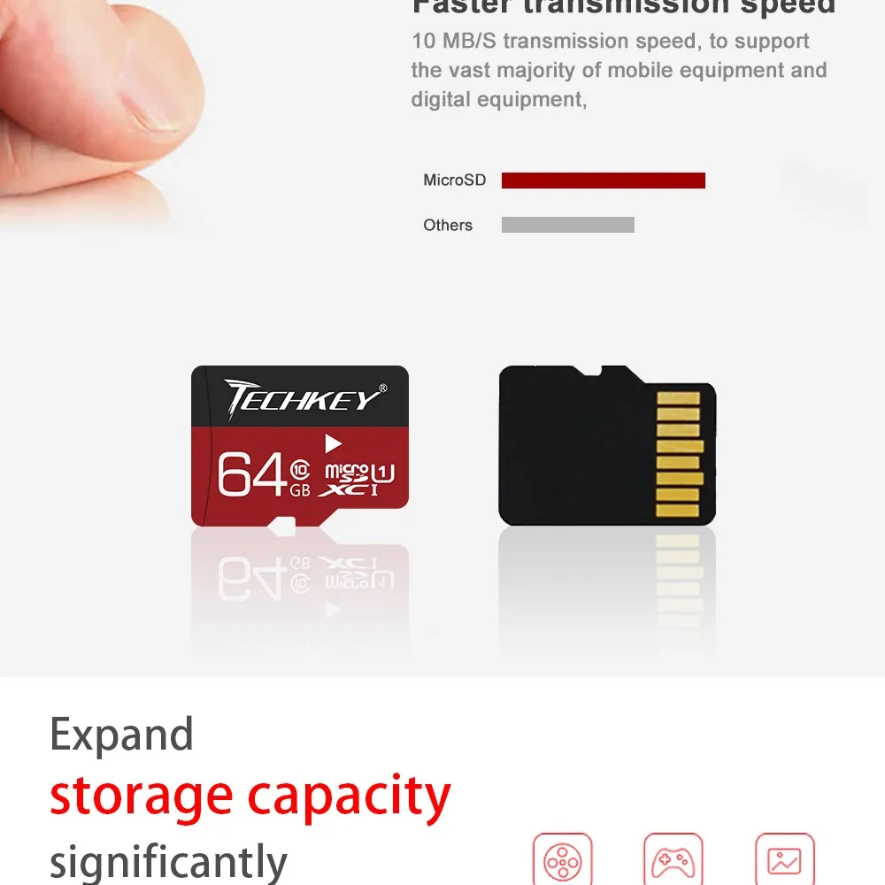 Оптовая карты памяти Micro SD пройти h2test 64 GB 32 GB 16 GB 8 GB высокоскоростной class10 флеш-карта памяти TF микро SD накопитель флэш-память