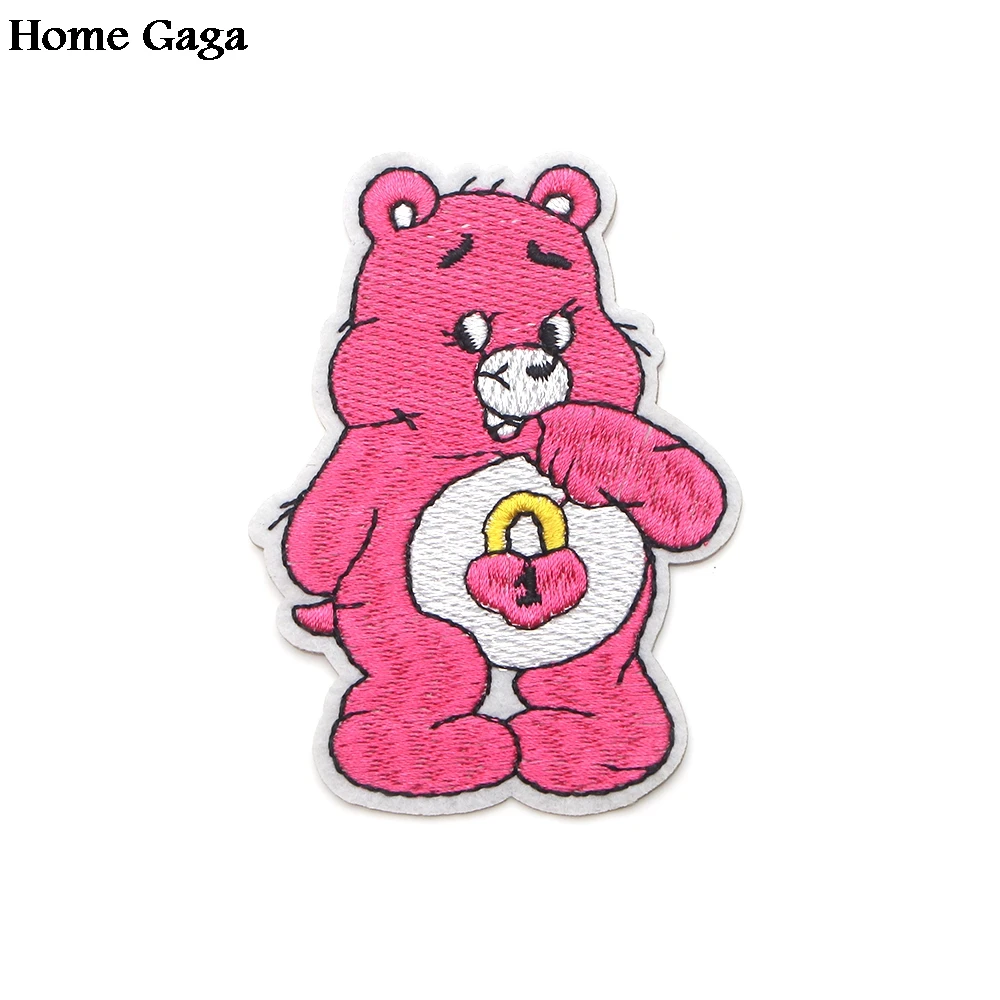 Homegaga 5 шт. нашивки для ухода за медведями, вышитая аппликация, наклейки для шитья, Джерси, одежда para, куртка, значки, железная футболка D1202