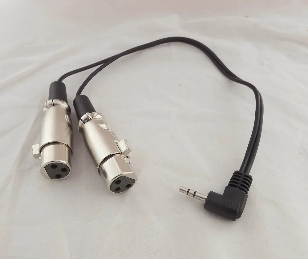 Cablecc 3.5mm Stereo Mannelijke naar Dubbele 3.5mm Vrouwelijke Audio