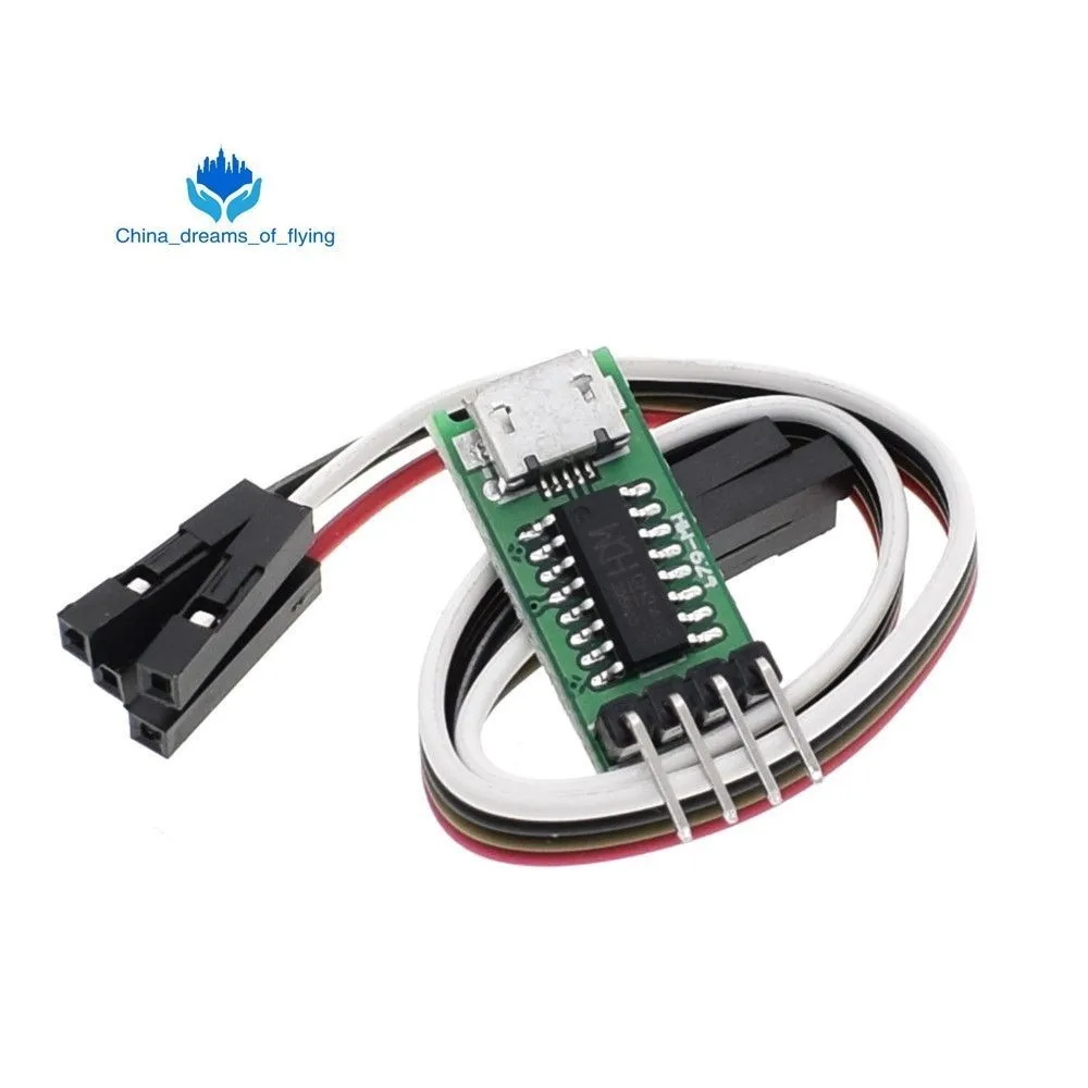 

CH340C Micro USB to TTL Serial Port ISP Download Module 5V/3.3V 500ma Replace CP2102 CH340G CH340T For STM32 51 With DuPont Line