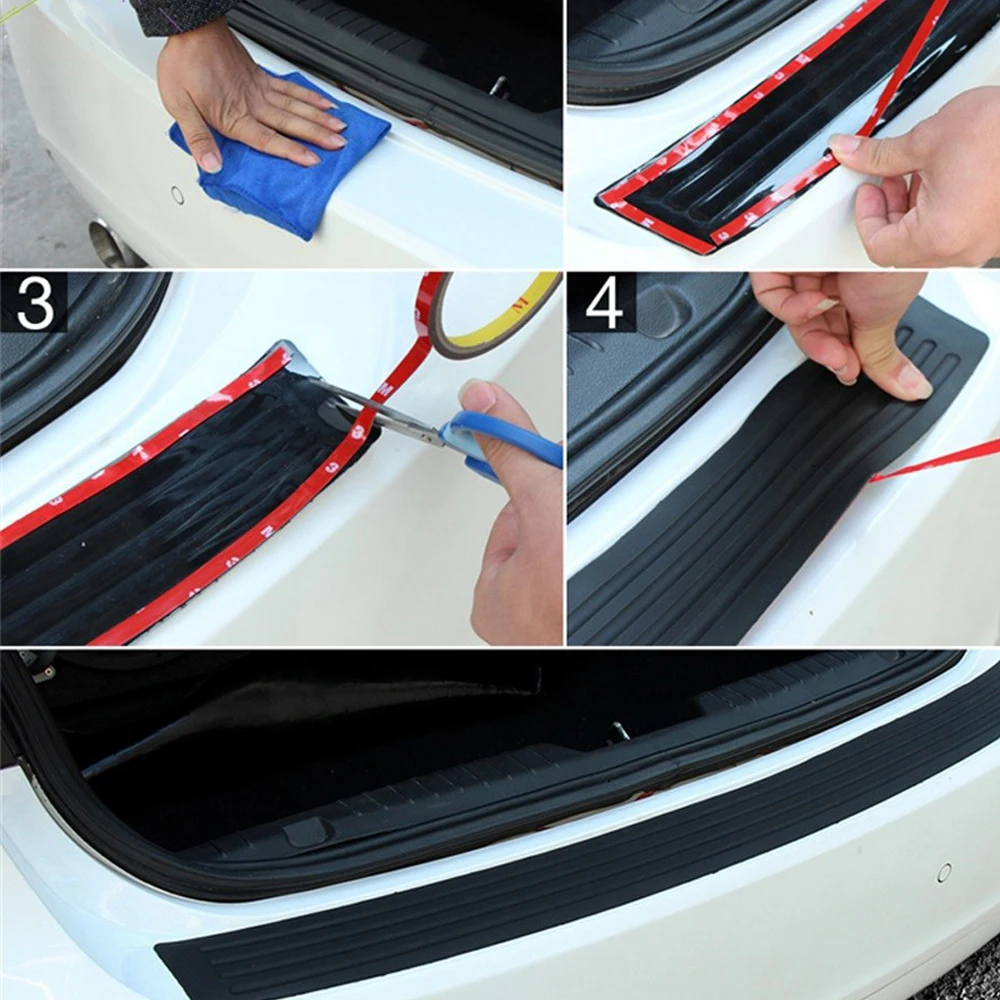 Vehemo SUV автомобили задний бампер полосы резиновые полосы обшивки анти-столкновения наклейка в виде полосы крышка универсальная защита