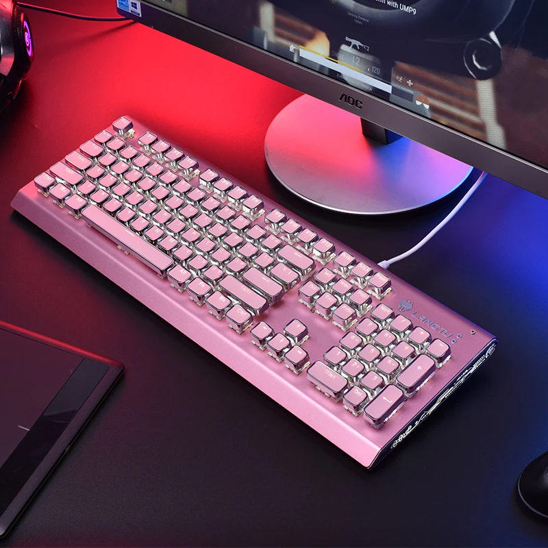 Высококлассная игровая механическая клавиатура светодиодный с подсветкой