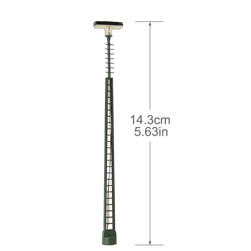 3 шт. HO весы лампа 14,3 см 1: 87 уличные фонари Модель Железнодорожный поезд светодиоды миниатюрный LQS63HO
