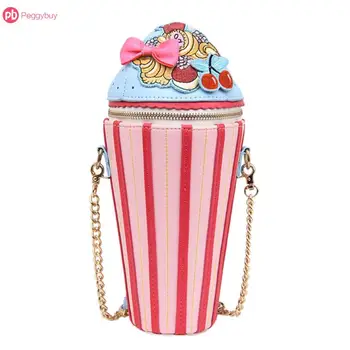 

Designer Unique Creative Cute Cupcake Ice Cream Shape Women Girl Crossbody Bags Shoulder Handbag Big Capacity Easy To Carry