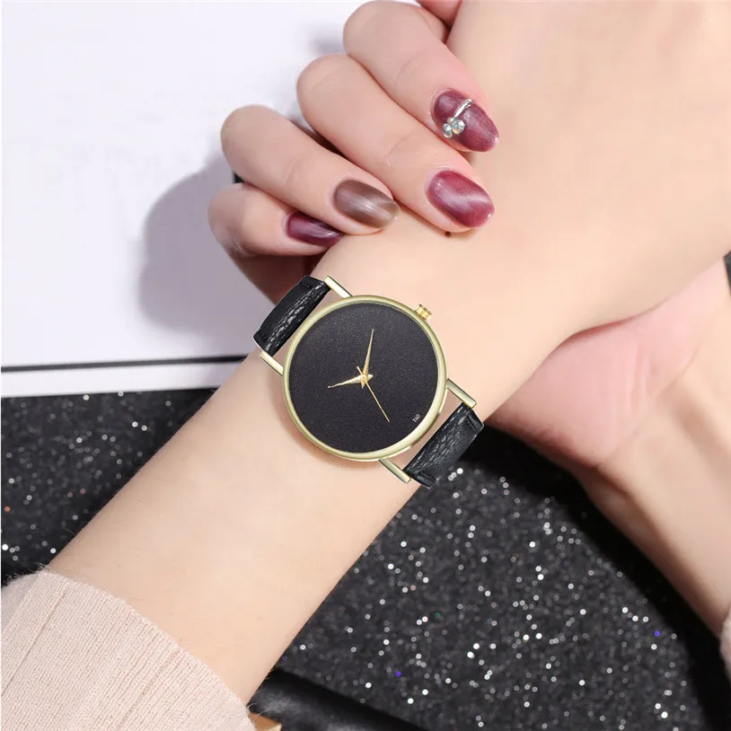 

Luxury Women's Watches Fashion female Casual wristwatch ladies dial Leather Quartz Watch students clock Multi color choice 5N