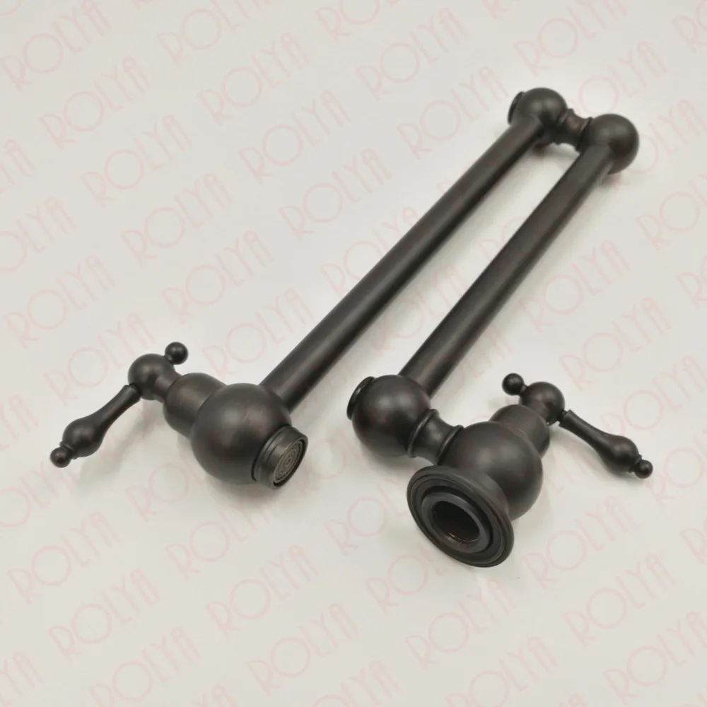Rolya Single Cold ORB Pot Filler Taps Wall Mounted Kitchen Faucet Oil Rubbed Bronze