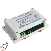 

AC 110V 220V DC7-36V 4CH WiFi Switch Smart Home Relay Module Timer power Switch with Ev1527 433MHz Wireless RF Remote Controls