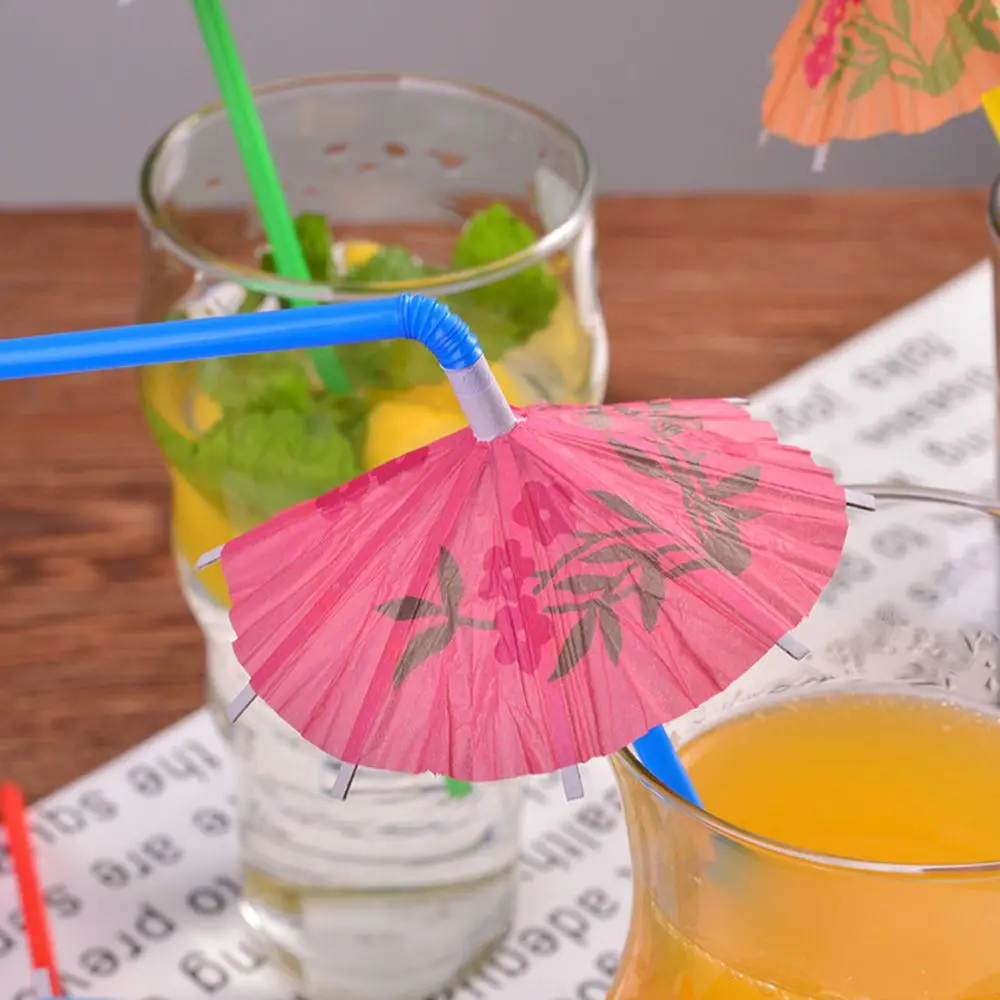 

10PCS Colorful Multifuctional UMBRELLA COCKTAIL DRINKING STRAWS Restaurant Catering Pub Bar Club Party Free shipping