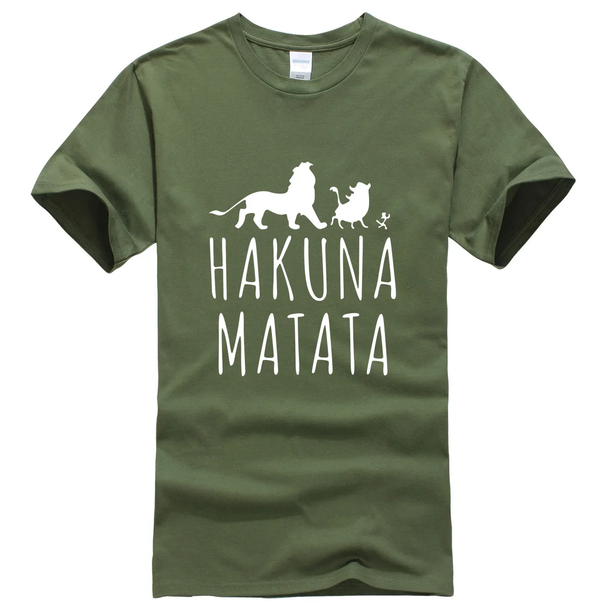 

Men's T-shirts 2019 summer cotton O-neck fashion casual tshirt HAKUNA MATATA hipster streetwear brand-clothing t-shirt men tops