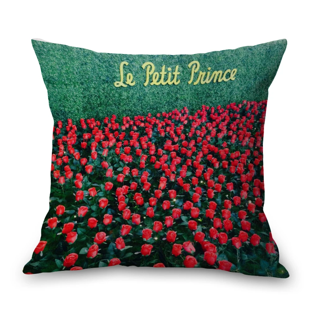Роза маленькая Le Petit Prince шеи наволочки для подушек постельное белье подушки для путешествий Чехол для дивана сиденья подушечка диванная подушка украшение дома
